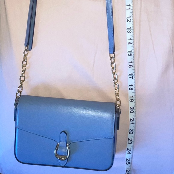 🩵BRAND NEW Ralph Lauren Crossbody Bag - blue with gold hardware🩵 - Picture 11 of 16